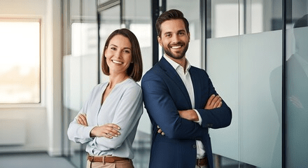 Confident professionals